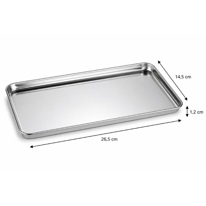 Steel tray - 26x15 cm