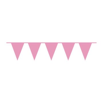 Pink Flag Garland 20 x 30 cm - 10 meters