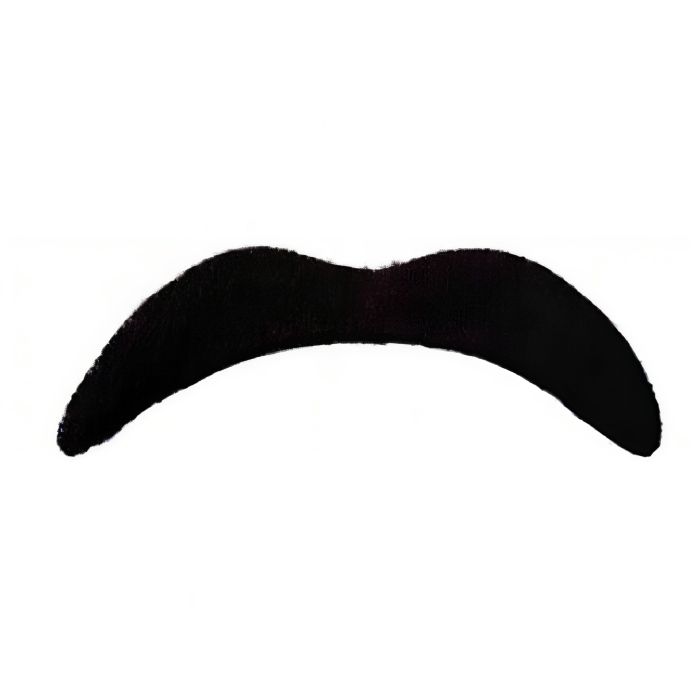 Black cowboy sheriff moustache 