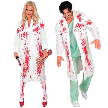 Bloody Doctor's Coat Costume for Adults
