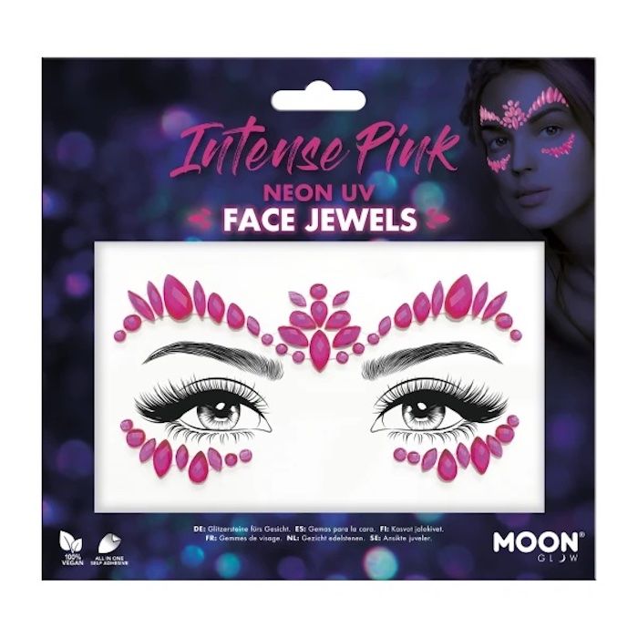 Face jewels Neon UV Intense Pink 