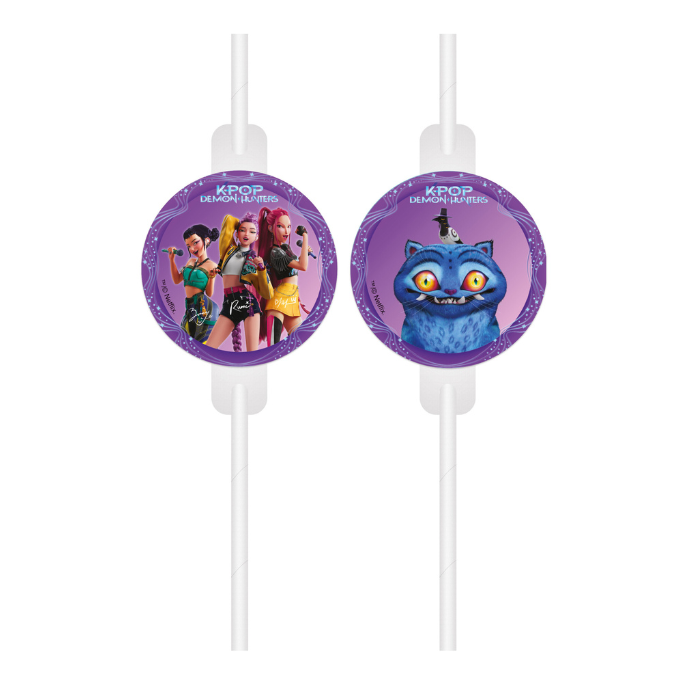 K-Pop Demon Hunters straws 4x 
