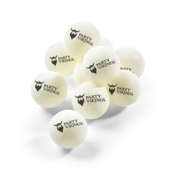 Table Tennis Balls 1-Star 6x PartyVikings - Beer Pong Balls
