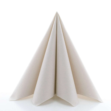Luxury napkins grey-beige 12x - 40x40 cm