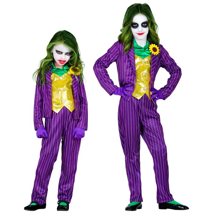 Evil clown costume for girls