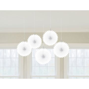 White Rosettes 5x - 15.2 cm