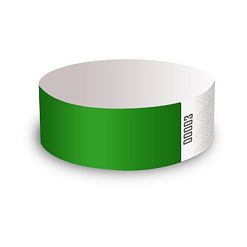 100x wristbands without print - Green