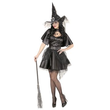 Witch Dress with Short Cape and Hat