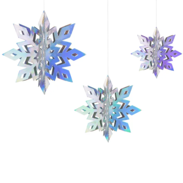 Hanging snowflakes 6x 15-20 cm
