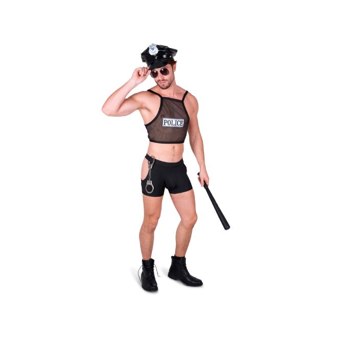 Cheeky officer costume for men