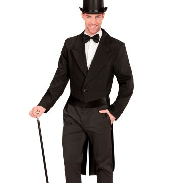Classic black tailcoat for men