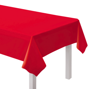 Red paper tablecloth - 120x180 cm