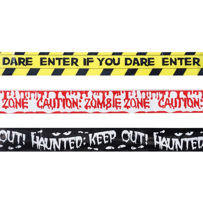 Halloween Barrier Tape Set 3x - 3 m x 6.5 cm