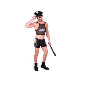 Cheeky officer costume for men