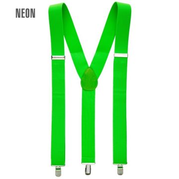 Neon Green Suspenders