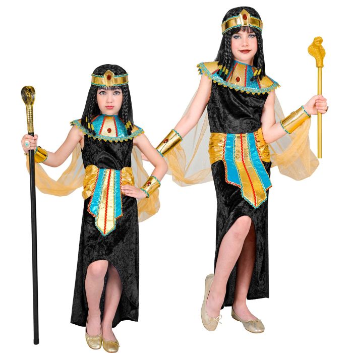 Egyptian Queen Costume with Collar in Black