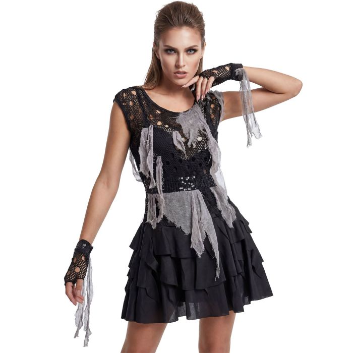 Zombie Punk Costume for Ladies