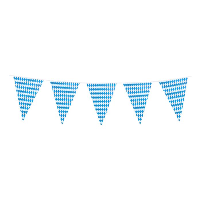 Oktoberfest garland with flags - 10 meters