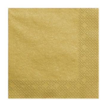 3-ply gold napkins 20x - 33x33 cm