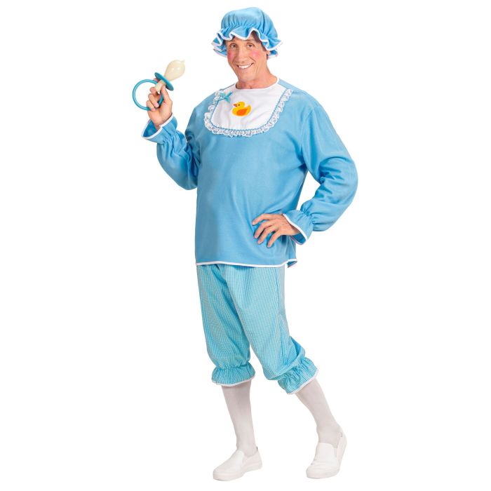 Funny baby costume for adult men at a stag do