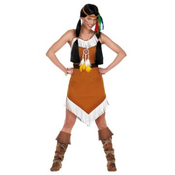 Short Indian Dress with White Fringing