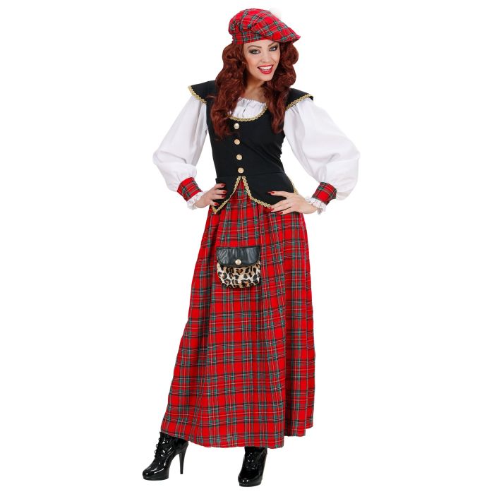 Long Scottish tartan costume for ladies