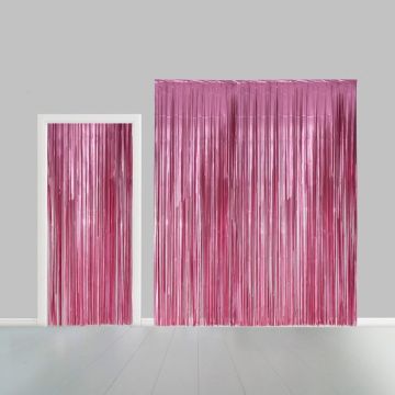 Pink Glitter Curtain - 100 x 240 cm