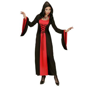 Gothic Lady Hooded Cloak Costume