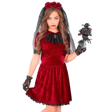 Gothic Vampire Bride Costume for Girls