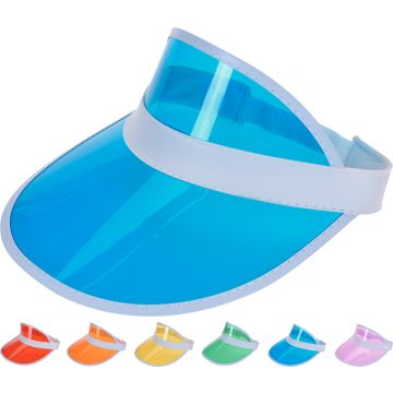 Transparent sunshade with elastic strap