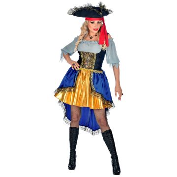 Pirate Captain Dress Costume for Ladies