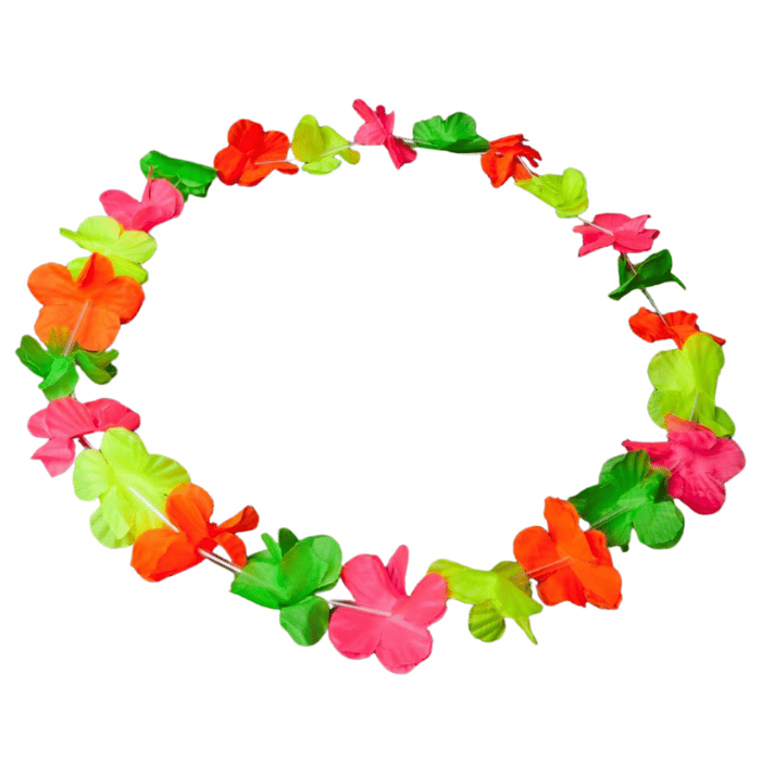 Hawaii lei neon necklace multicoloured uv