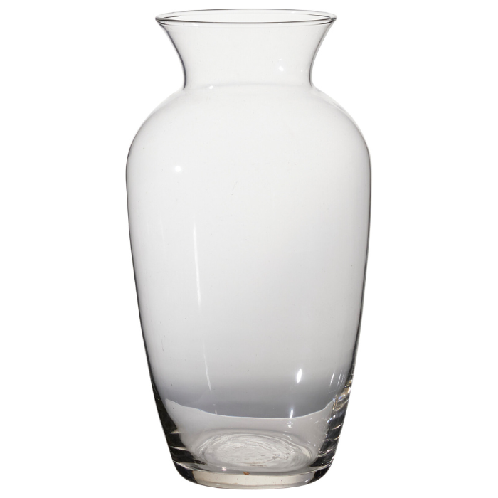 Transparent glass vase 130x300 mm 