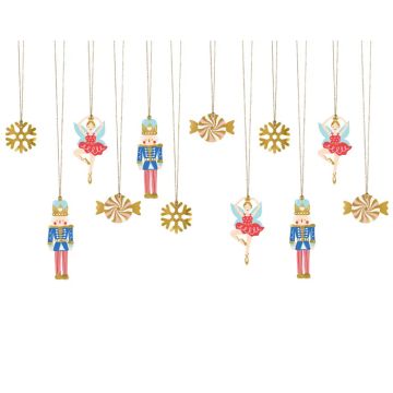 Nutcracker Motif Gift Tags 12x