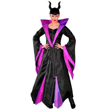 Evil witch queen costume with horns