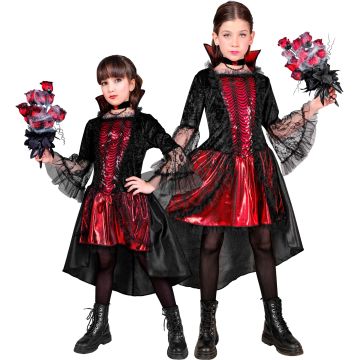 Girls' Vampire Dress with Choker