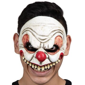 Creepy half clown mask