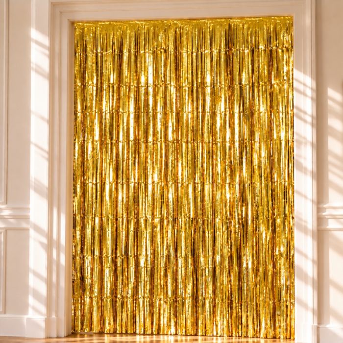 Gold Glitter Curtain 100 x 180 cm