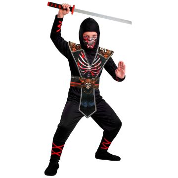 Ninja Skeleton Costume for Boys