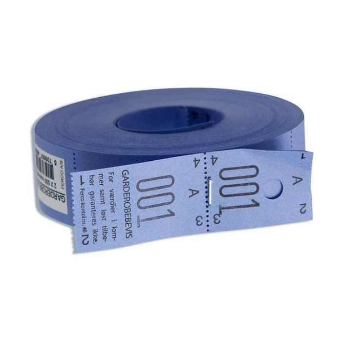 Cloakroom Numbers Blue from 001-500