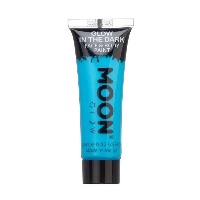 Glowing Face and Body Paint Blue 12 ml Moon Creations