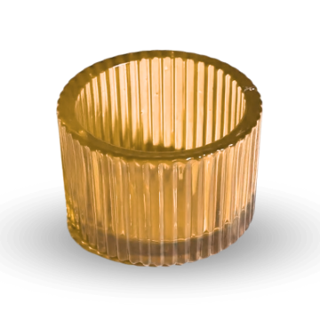 Tealight holder orange 5 cm