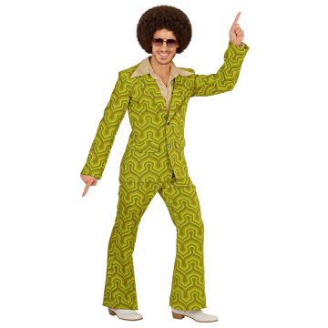 Green 70s costume for men