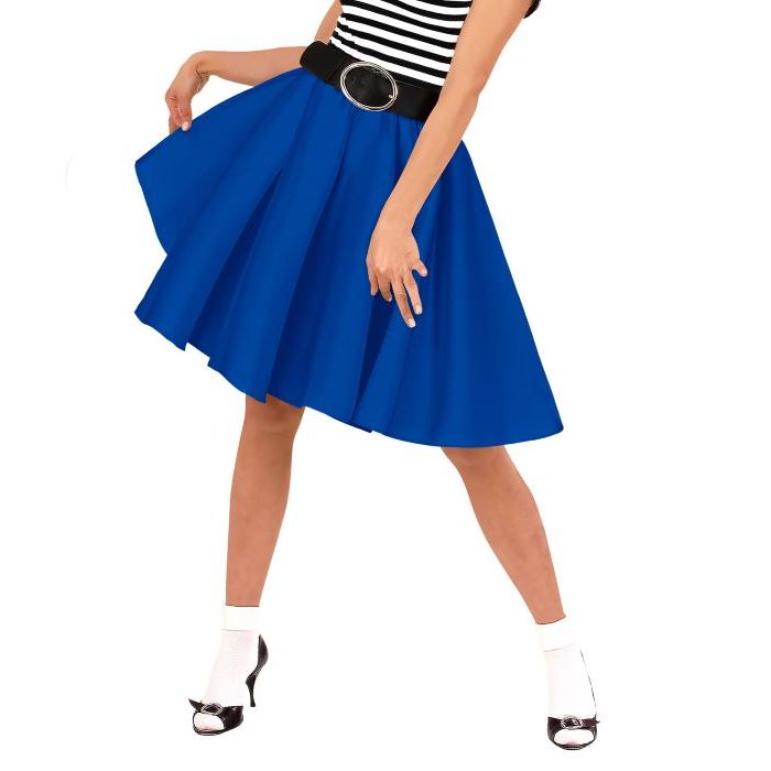 Blue rock'n'roll skirt - Onesize