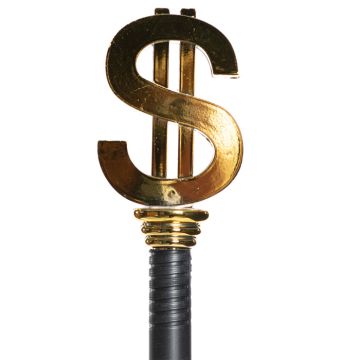 Gold dollar staff - 105 cm