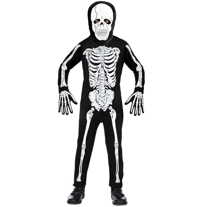 Skeleton costume for boys with mask