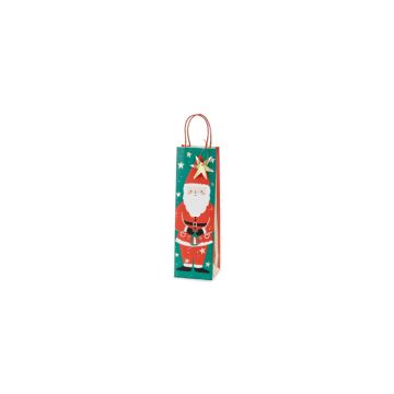 Christmas gift bag with Santa 11x36x10 cm