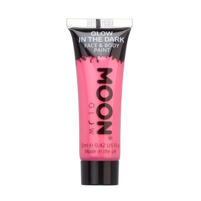 Glow-in-the-dark Face and Body Paint Pink 12 ml Moon Creations