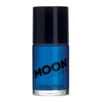 Neon UV Nail Polish Intense Blue 14 ml Moon Creations 