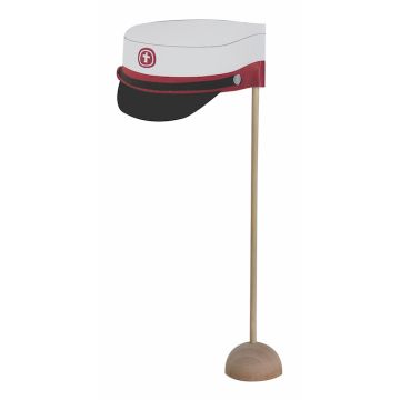Red Student Cap table flags 6x - 5.5 x 6 cm